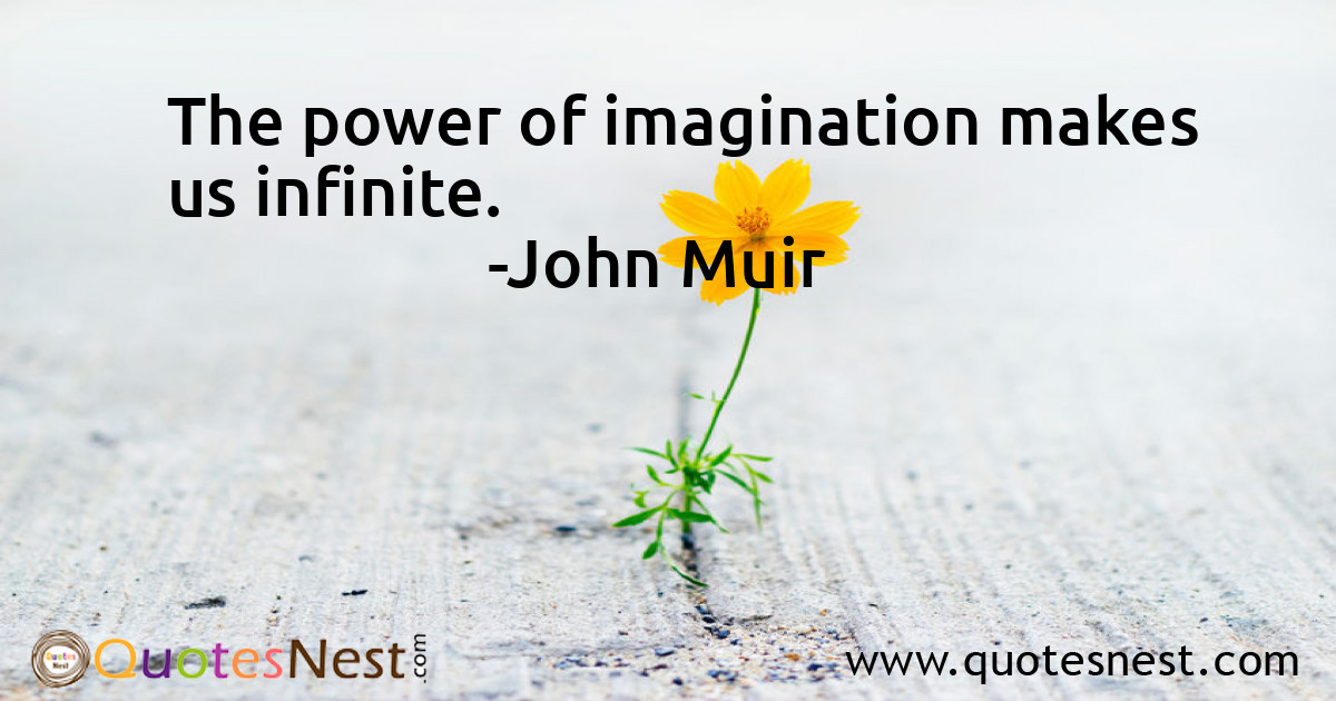 The power of imagination makes us infinite.